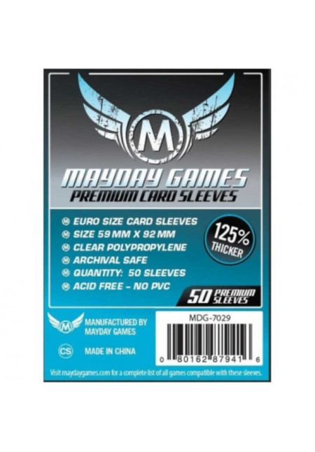 FUNDA PREMIUM MAYDAY EURO CARD 59 MM X 92 MM (50) FUNDA PREMIUM MAYDAY EURO CARD 59 MM X 92 MM (50)