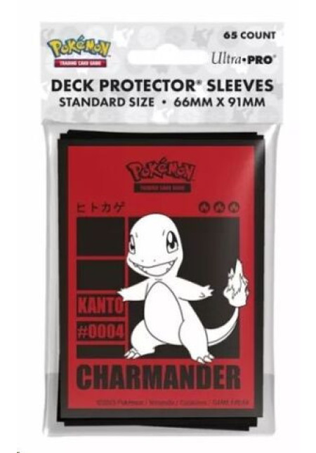 POKEMON FUNDA STANDARD 66 MM X 91 MM (65 UNIDADES) CHARMANDER