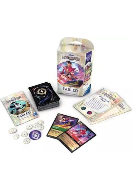 Disney Lorcana JCC: Fabled - Esmeralda y rubí (inglés) - Mazos de Inicio Disney Lorcana JCC: Fabled - Esmeralda y rubí (inglés) - Mazos de Inicio
