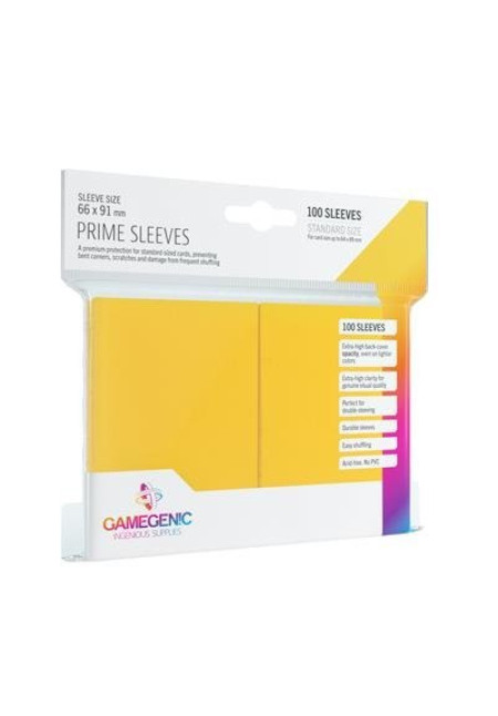 Pack Prime Sleeves Yellow (100)