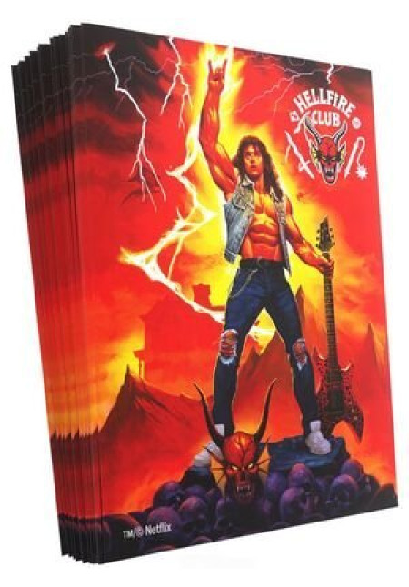 GAMEGENIC STRANGER THINGS HELLFIRE CLUB ART SLEEVES EDDIE MUNSON GAMEGENIC STRANGER THINGS HELLFIRE CLUB ART SLEEVES EDDIE MUNSON