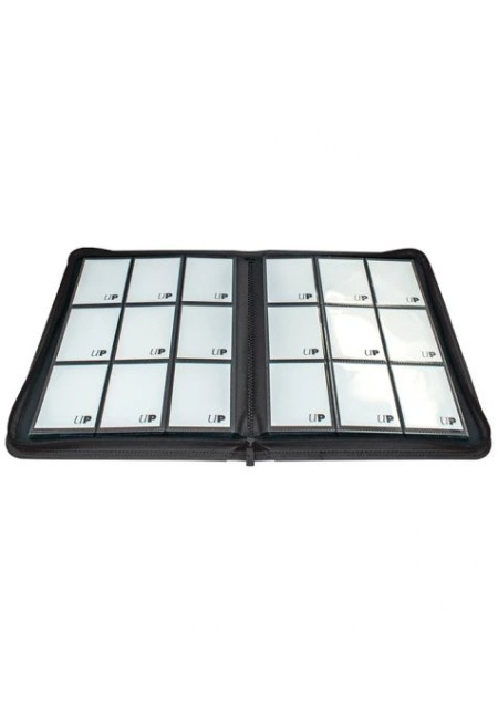 Carpeta con cremallera 9 bolsillos PRO-Binder Zippered Negro Ultra Pro