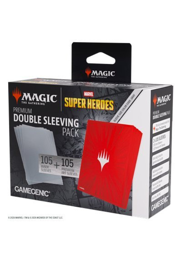 MTG Marvel SH Double Sleeving Comic Burst Red